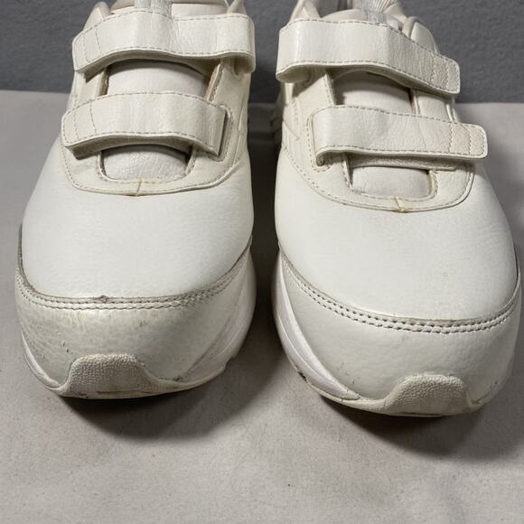 Brooks Addiction Walker 2 White Leather Walking Shoes V Strap Mens Size 11.5